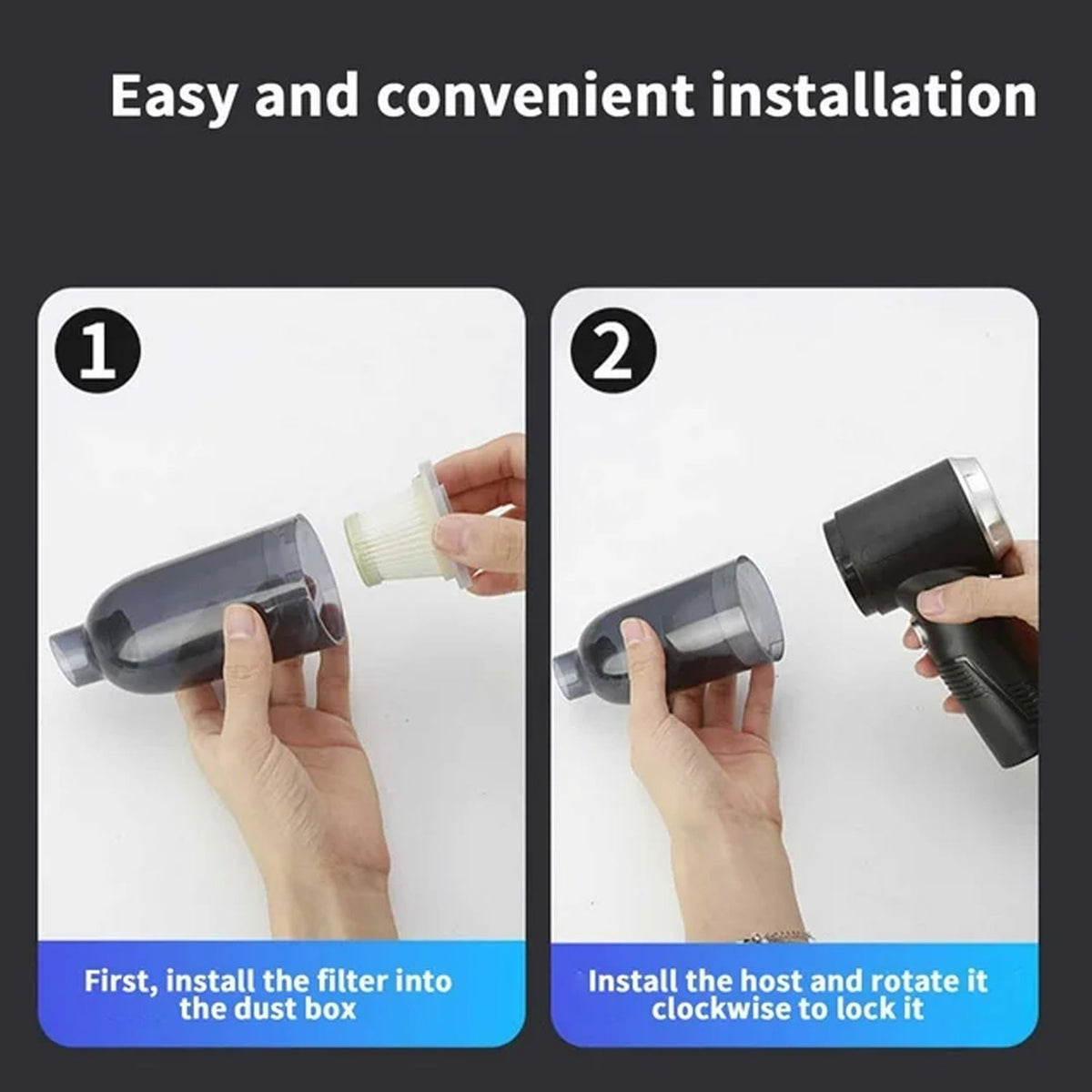 Portable & Powerful Car Vacuum, Blower & Duster